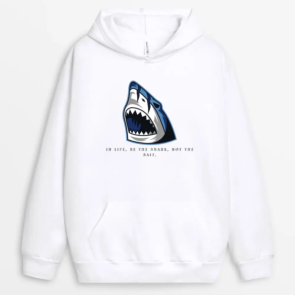 White hoodie with back print that declares self-worth over settling