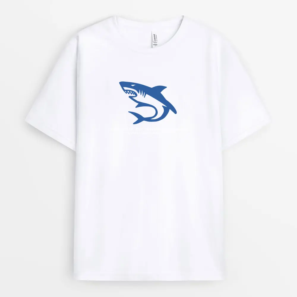 White t-shirt with sharp-edged typography, themed around accuracy and control